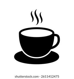 Cup icon. Hot tea cup icon.