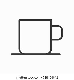 Cup icon, illustration isolated vector sign symbol