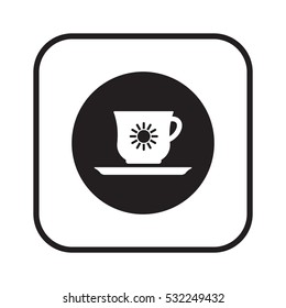  Cup icon, isolated. Flat  design.