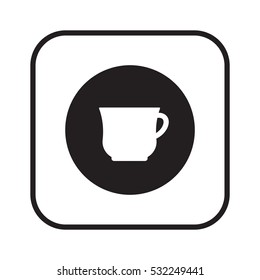  Cup icon, isolated. Flat  design.