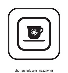  Cup icon, isolated. Flat  design.