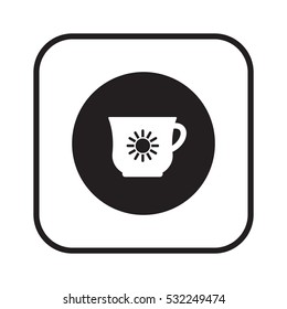  Cup icon, isolated. Flat  design.