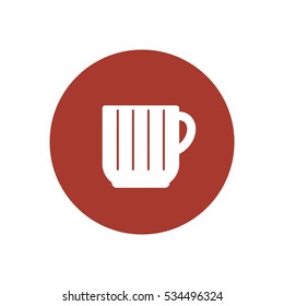  Cup icon, isolated. Flat  design.