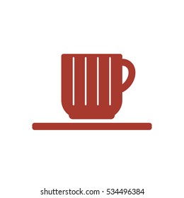  Cup icon, isolated. Flat  design.