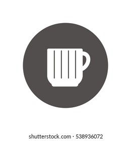  Cup icon, isolated. Flat  design.