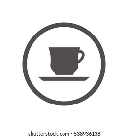  Cup icon, isolated. Flat  design.