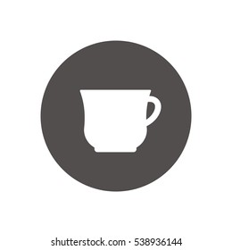  Cup icon, isolated. Flat  design.