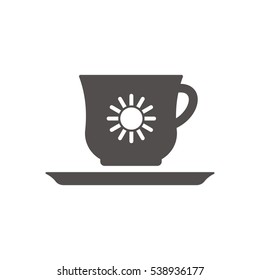  Cup icon, isolated. Flat  design.