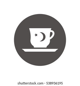 Cup icon, isolated. Flat  design.