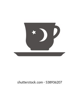  Cup icon, isolated. Flat  design.