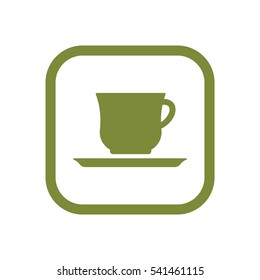  Cup icon, isolated. Flat  design.