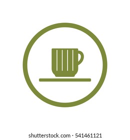  Cup icon, isolated. Flat  design.