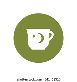 Cup icon, isolated. Flat  design.