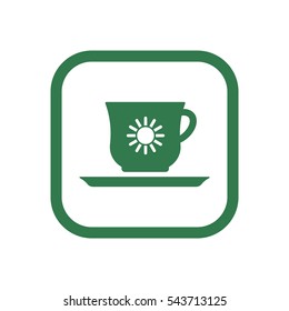  Cup icon, isolated. Flat  design.
