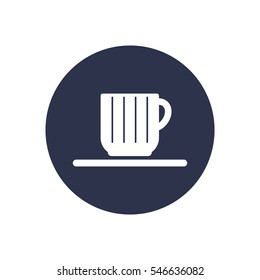  Cup icon, isolated. Flat  design.
