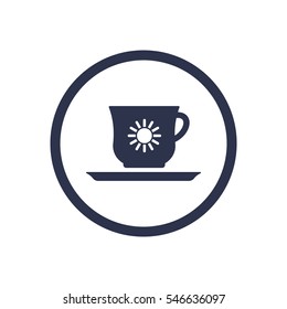  Cup icon, isolated. Flat  design.