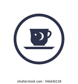  Cup icon, isolated. Flat  design.