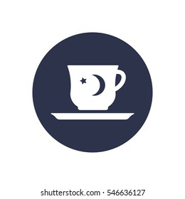  Cup icon, isolated. Flat  design.
