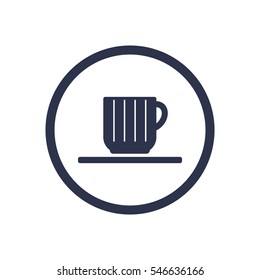  Cup icon, isolated. Flat  design.
