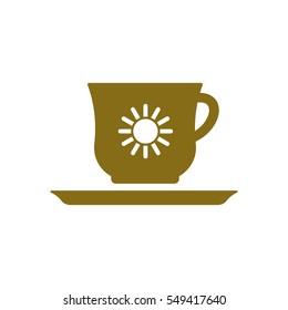  Cup icon, isolated. Flat  design.
