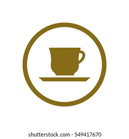  Cup icon, isolated. Flat  design.