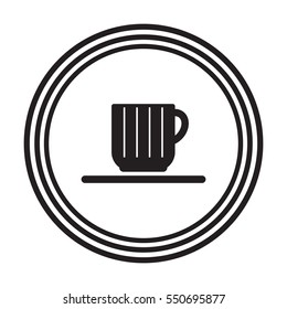  Cup icon, isolated. Flat  design.