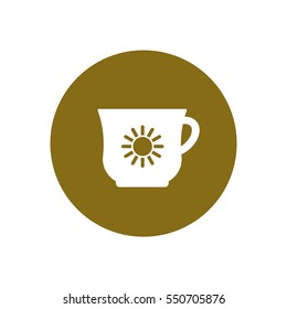  Cup icon, isolated. Flat  design.