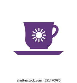  Cup icon, isolated. Flat  design.