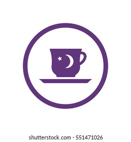  Cup icon, isolated. Flat  design.