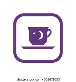  Cup icon, isolated. Flat  design.