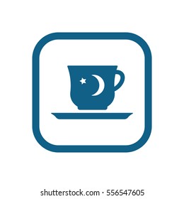  Cup icon, isolated. Flat  design.
