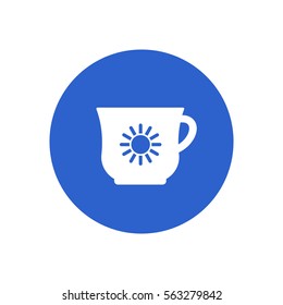  Cup icon, isolated. Flat  design.