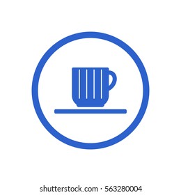  Cup icon, isolated. Flat  design.