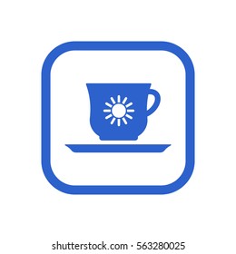  Cup icon, isolated. Flat  design.