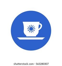  Cup icon, isolated. Flat  design.