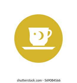  Cup icon, isolated. Flat  design.