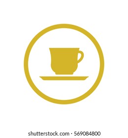  Cup icon, isolated. Flat  design.