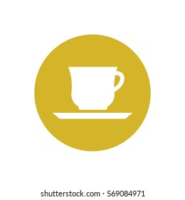  Cup icon, isolated. Flat  design.
