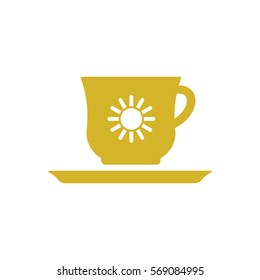  Cup icon, isolated. Flat  design.