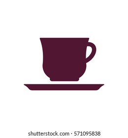  Cup icon, isolated. Flat  design.