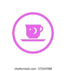  Cup icon, isolated. Flat  design.