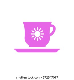  Cup icon, isolated. Flat  design.