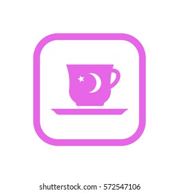  Cup icon, isolated. Flat  design.