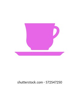  Cup icon, isolated. Flat  design.