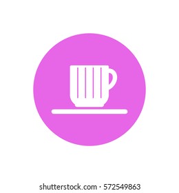  Cup icon, isolated. Flat  design.