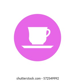  Cup icon, isolated. Flat  design.