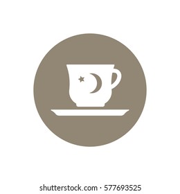  Cup icon, isolated. Flat  design.