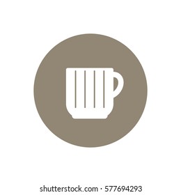  Cup icon, isolated. Flat  design.