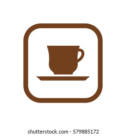  Cup icon, isolated. Flat  design.