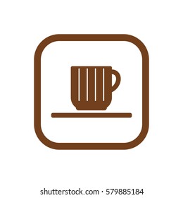  Cup icon, isolated. Flat  design.